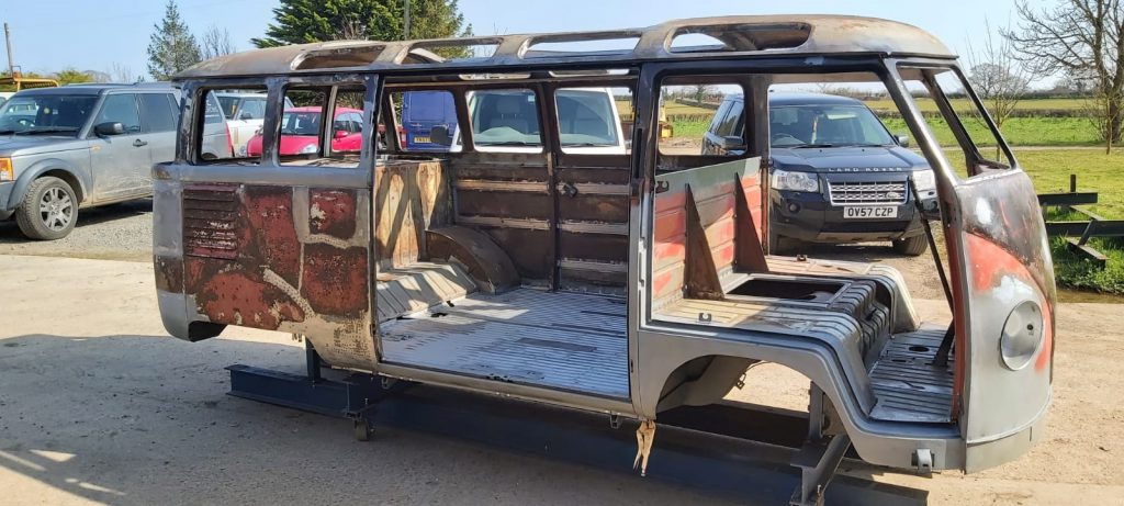 Abandoned VW Bus Rescued From Woods, Rare 1963 15 Window Volkswagen Deluxe